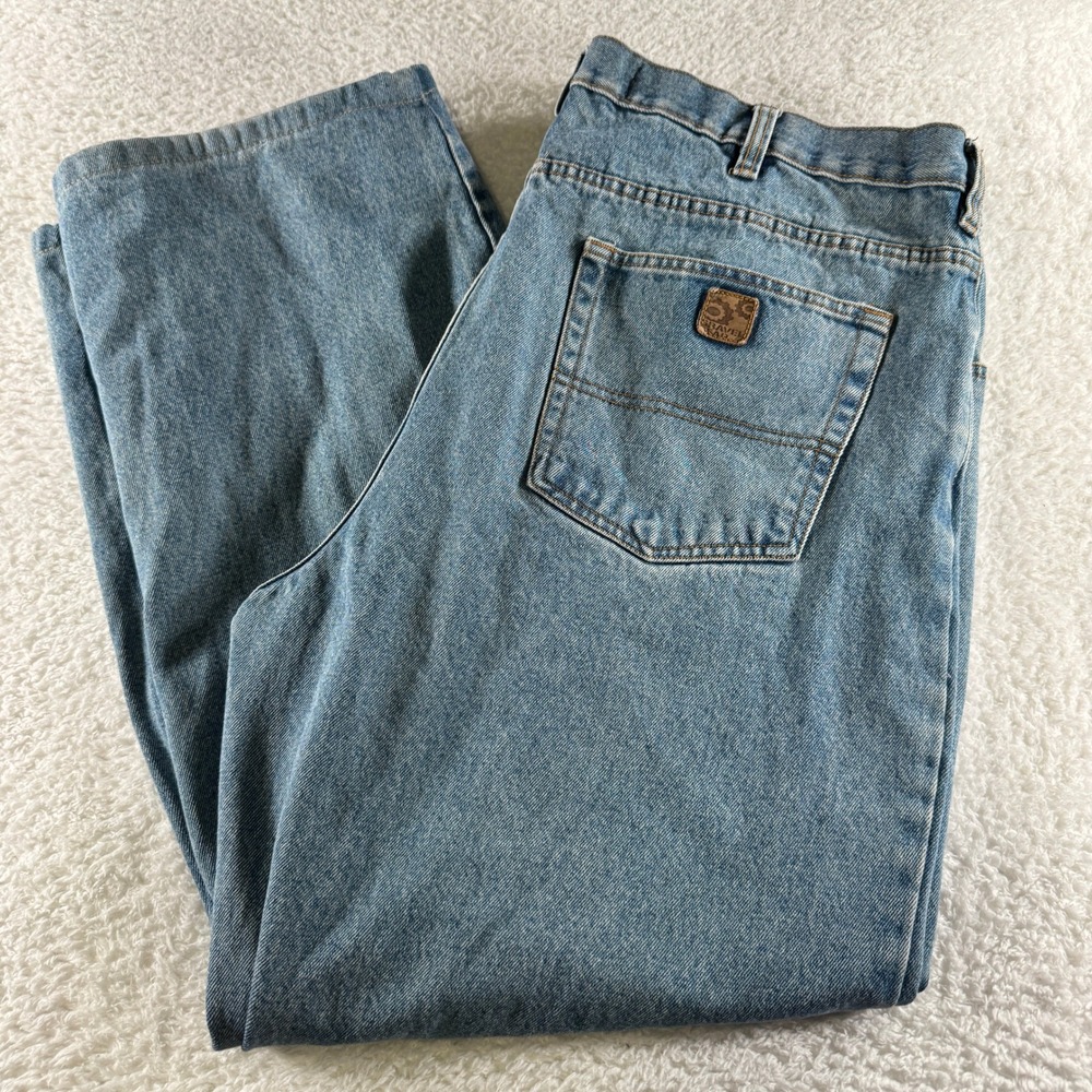 Gravel Gear Denim Blue Jeans Men's‎ Size 42x29 Relaxed Fit Cotton Baggy Straight